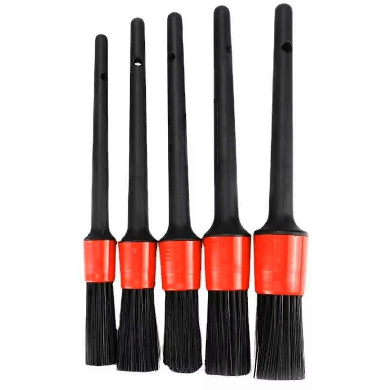 Set 5 Pensule P&M®, Detailing si Curatare interior Auto, Elemente de Bord si Tapiterie, Ventilatie, Jante si Spatii Greu Accesibile, Dimeniuni Asortat