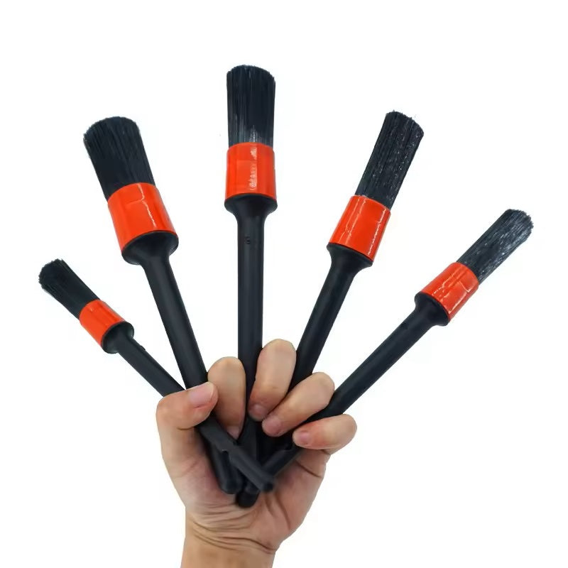 Set 5 Pensule P&M®, Detailing si Curatare interior Auto, Elemente de Bord si Tapiterie, Ventilatie, Jante si Spatii Greu Accesibile, Dimeniuni Asortat